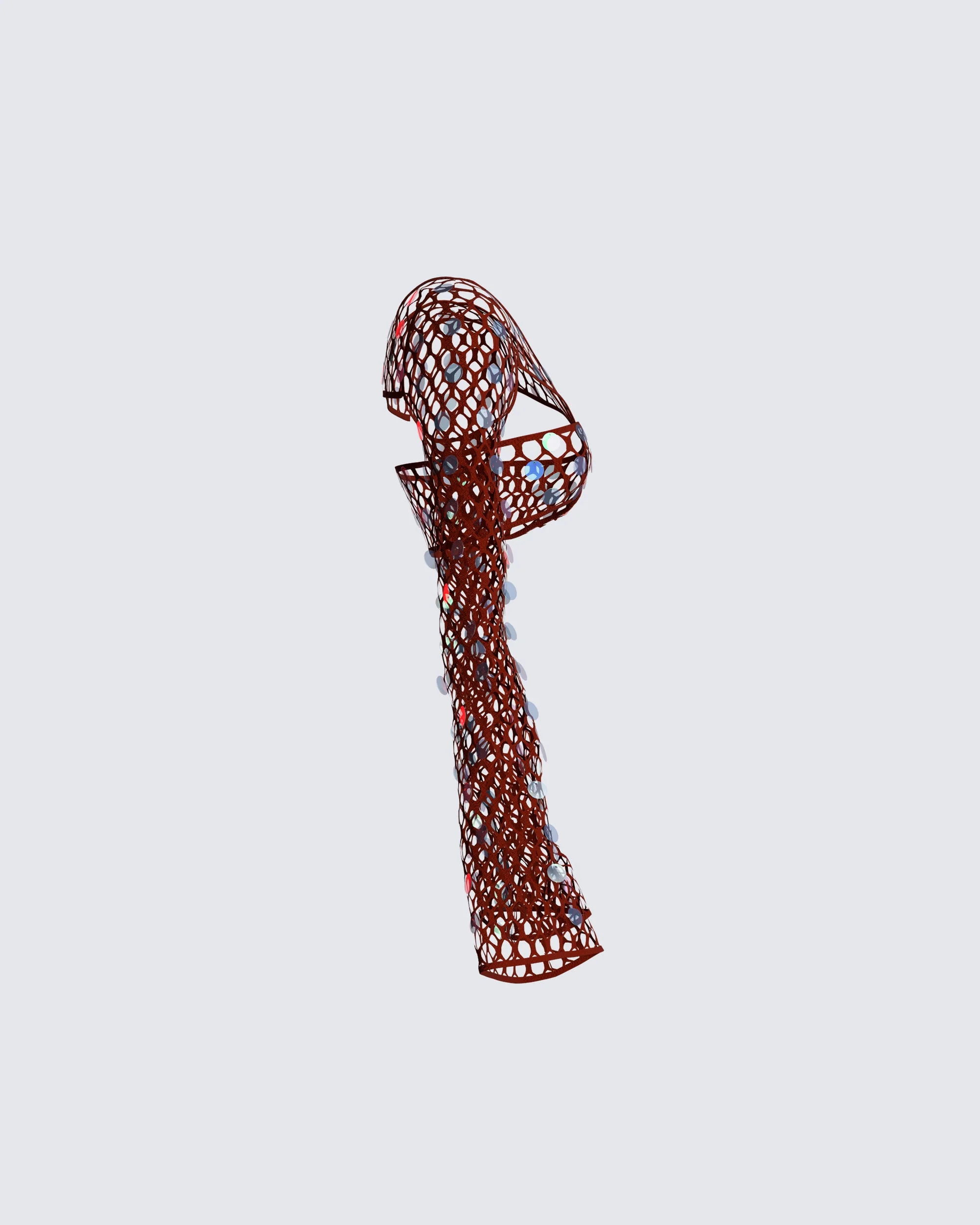 Ellery Maroon Crochet Top - Image 2